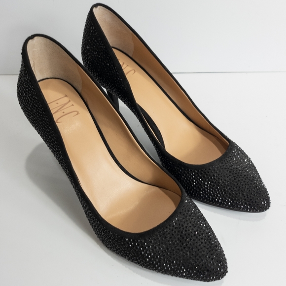 INC International Concepts Zitah Embellished Pumps Black -7.5 - Picture 6 of 8